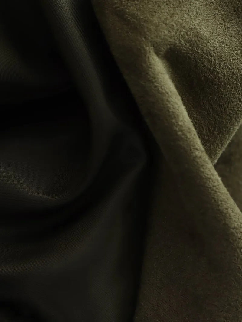 Women Suede Bomber Jacket